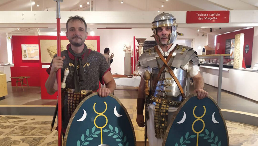 Deux légionnaires romains.