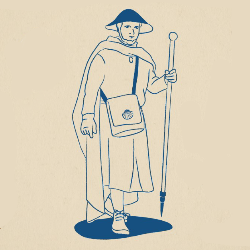 Visuel du dispositif Trobador représentant un pèlerin