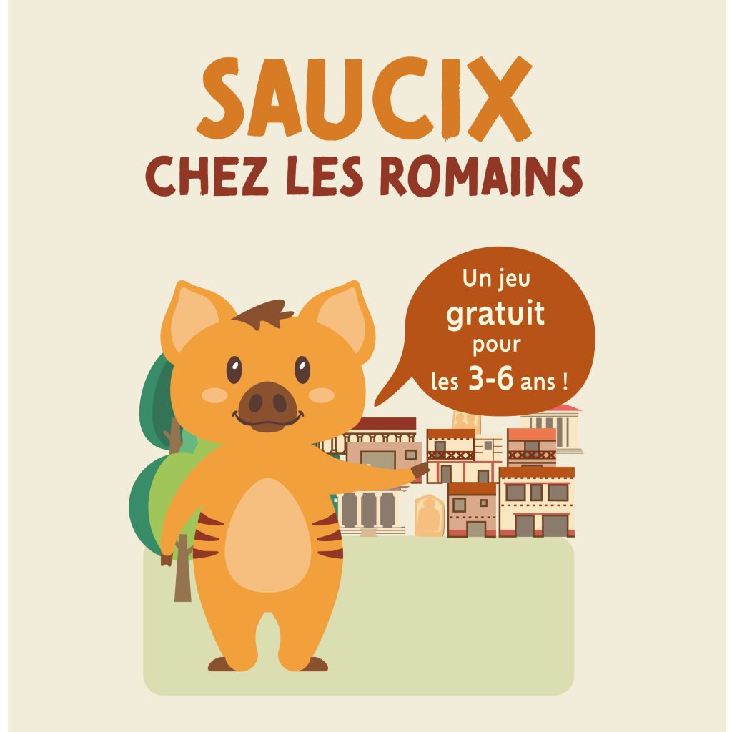 Visuel de l'activité Saucix : le petit marcassin est présenté de face